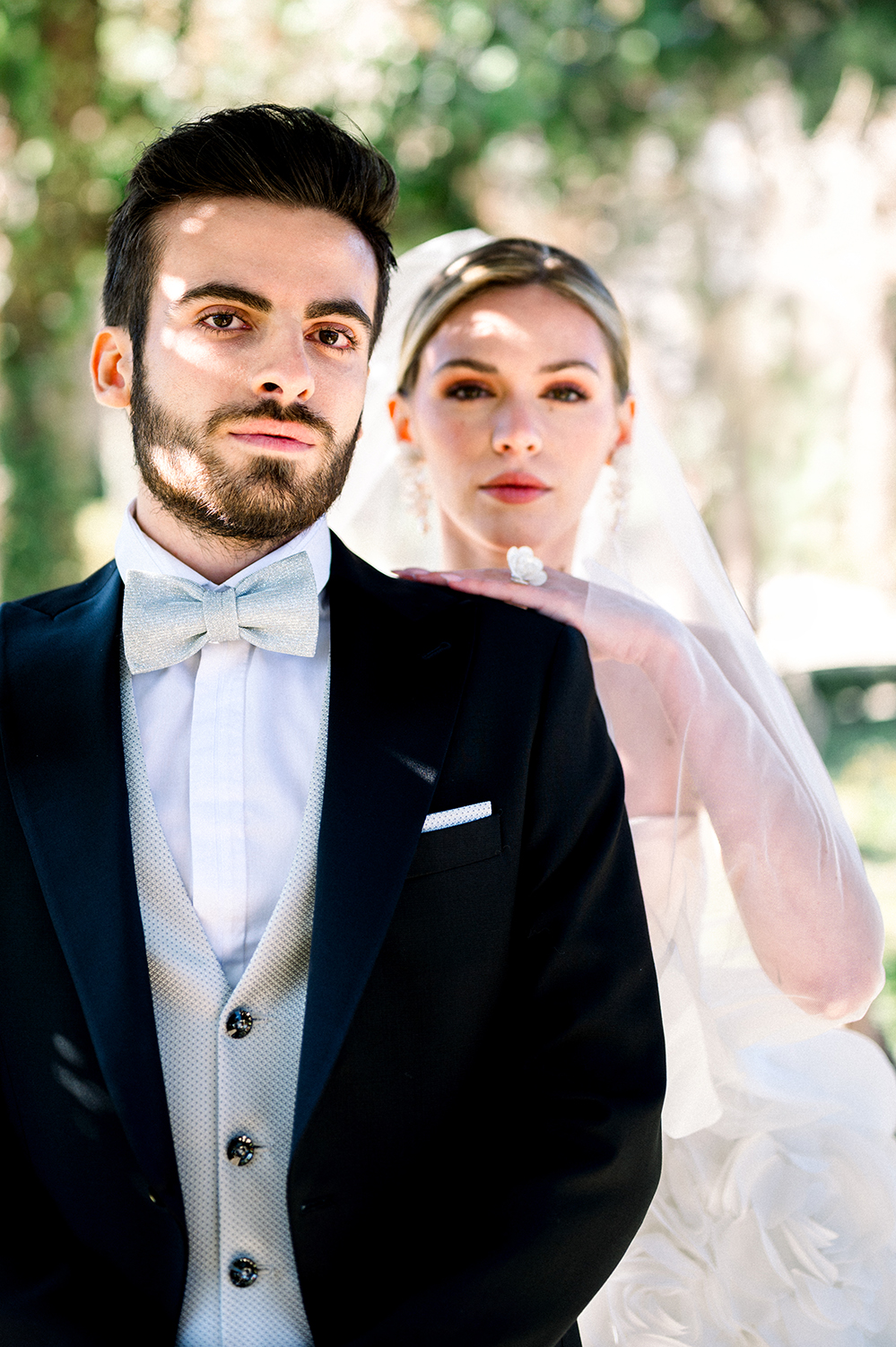 portrait d'un couple de mariés